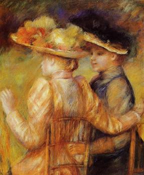 Pierre Auguste Renoir : Two Women in a Garden